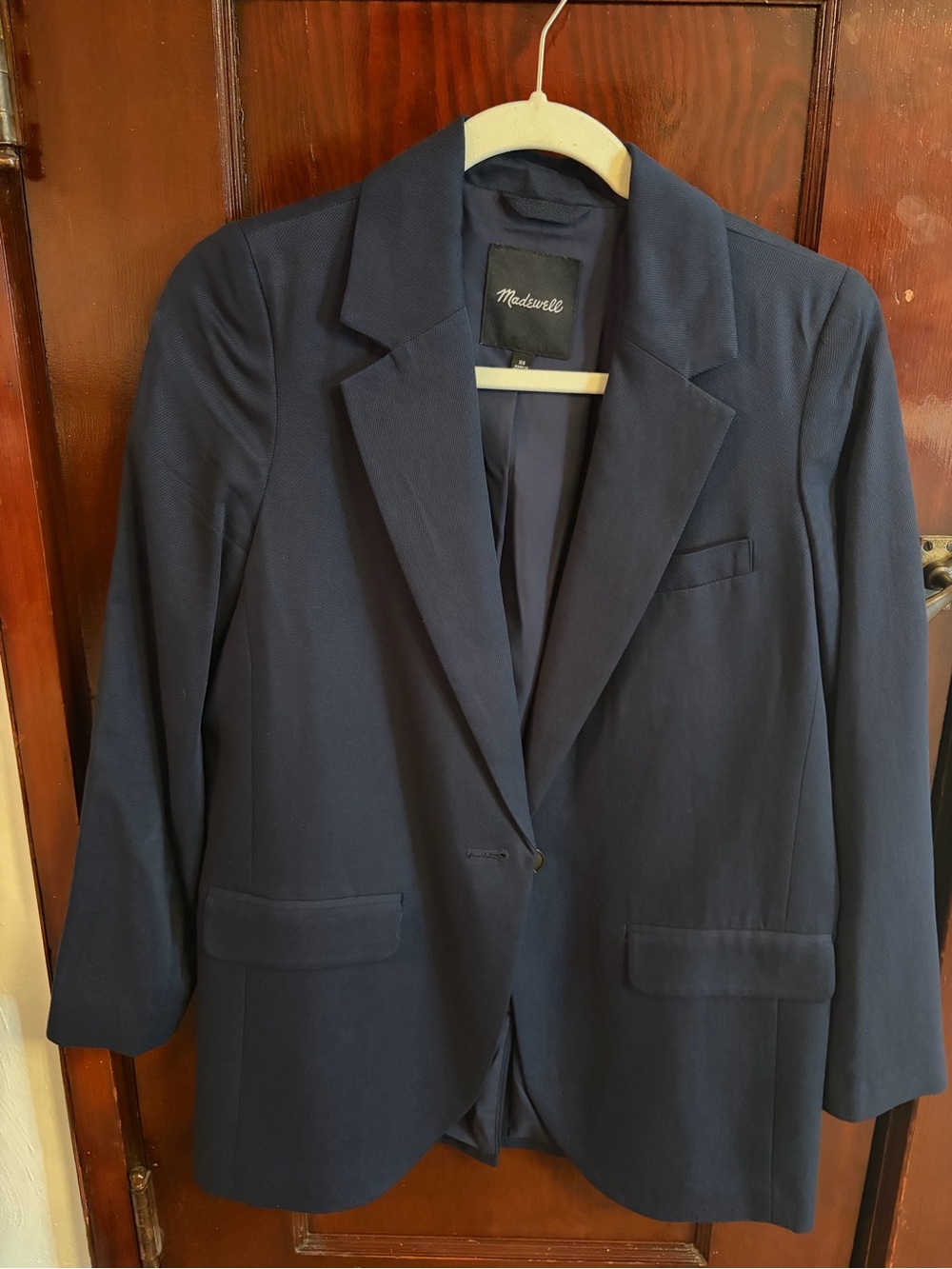 Madewell Navy Blazer with Branded Lining